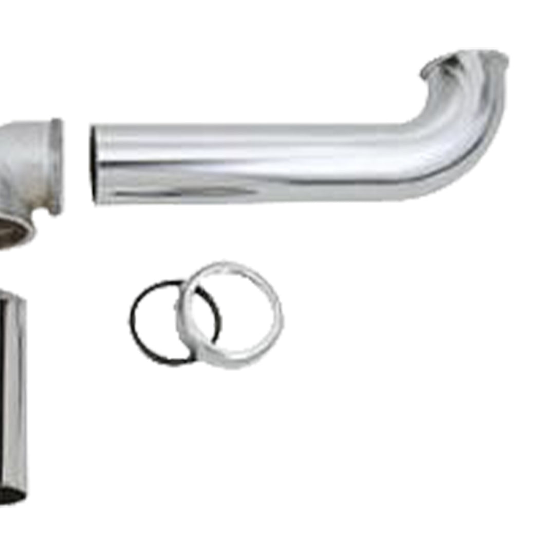 Master Plumber 2 Bowl Center Outlet Drain with Chrome Plated Brass for Sinks - VMInnovations