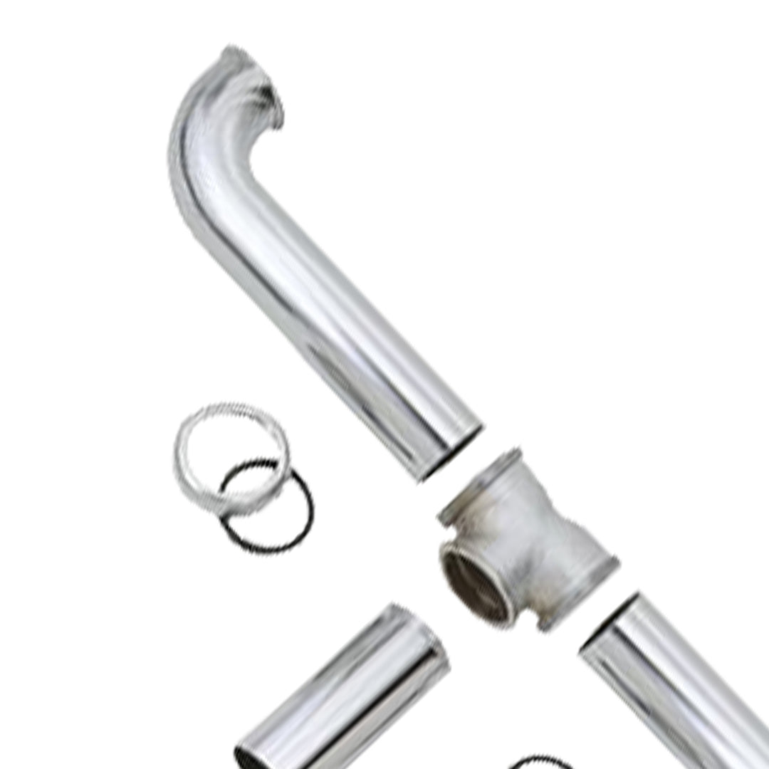 Master Plumber 2 Bowl Center Outlet Drain with Chrome Plated Brass for Sinks - VMInnovations