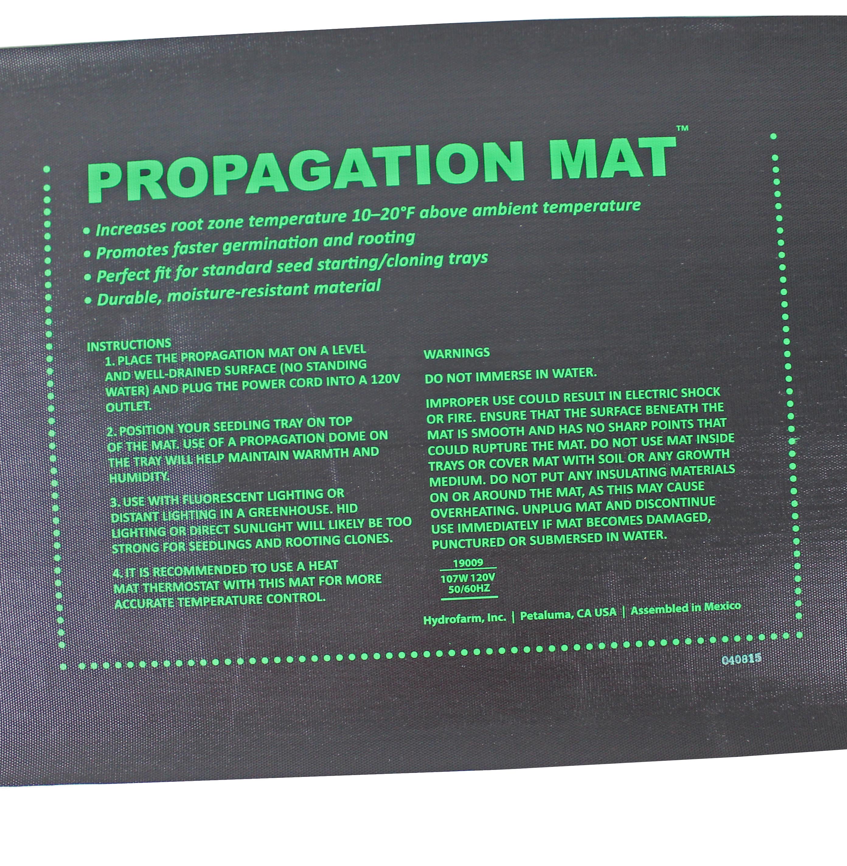 Hydroponic 19008 45W Seedling Propagation Heat Mat 20" x 20.75" (Open Box)