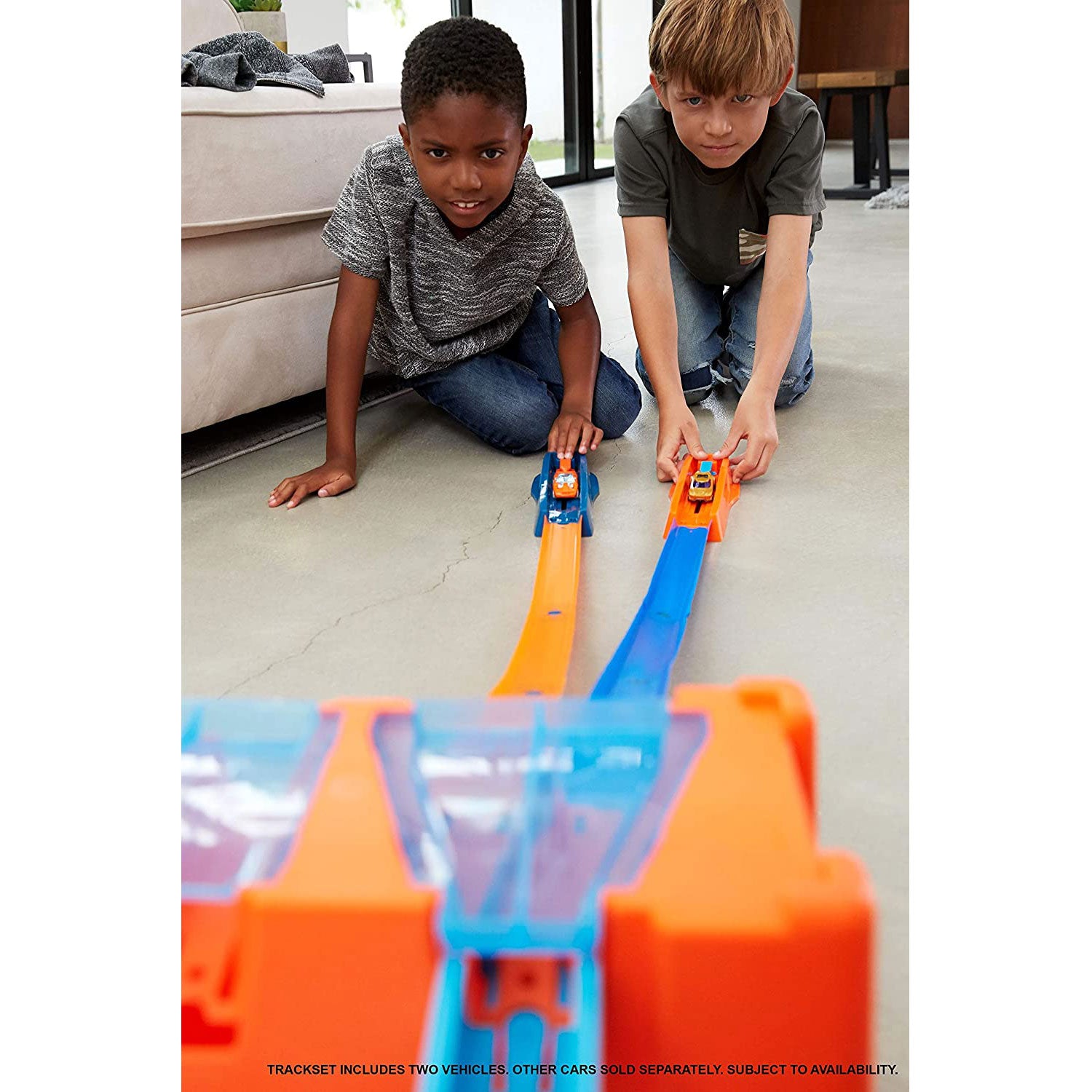 Hot Wheels Toy Car Track Builder 36 Piece Deluxe Stunt Box with 15 Feet of Track - VMInnovations