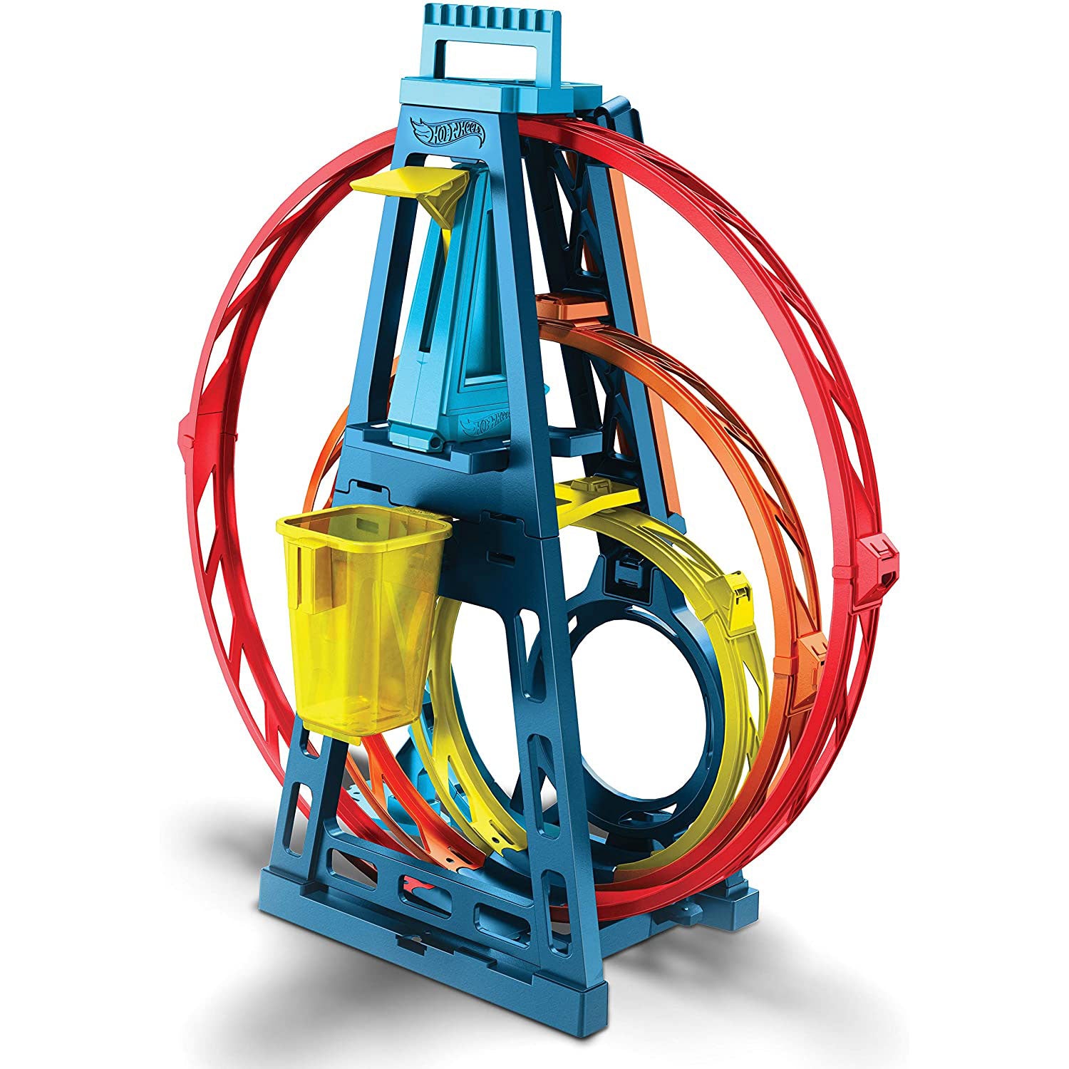 Hot Wheels GYP65 Track Builder Unlimited Triple Loop Jump Stunt Kit with Vehicle - VMInnovations