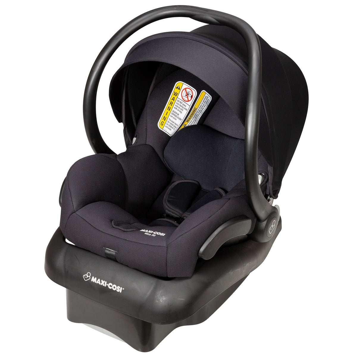 Maxi-Cosi Mico 30 Lightweight Comfy Infant Baby Car Seat with Base, Night Black - VMInnovations