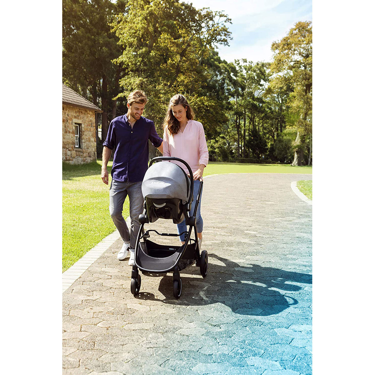 Maxi-Cosi Zelia 5 in 1 Max Travel System Stroller w/ Mico Max 30 Car Seat, Gray - VMInnovations