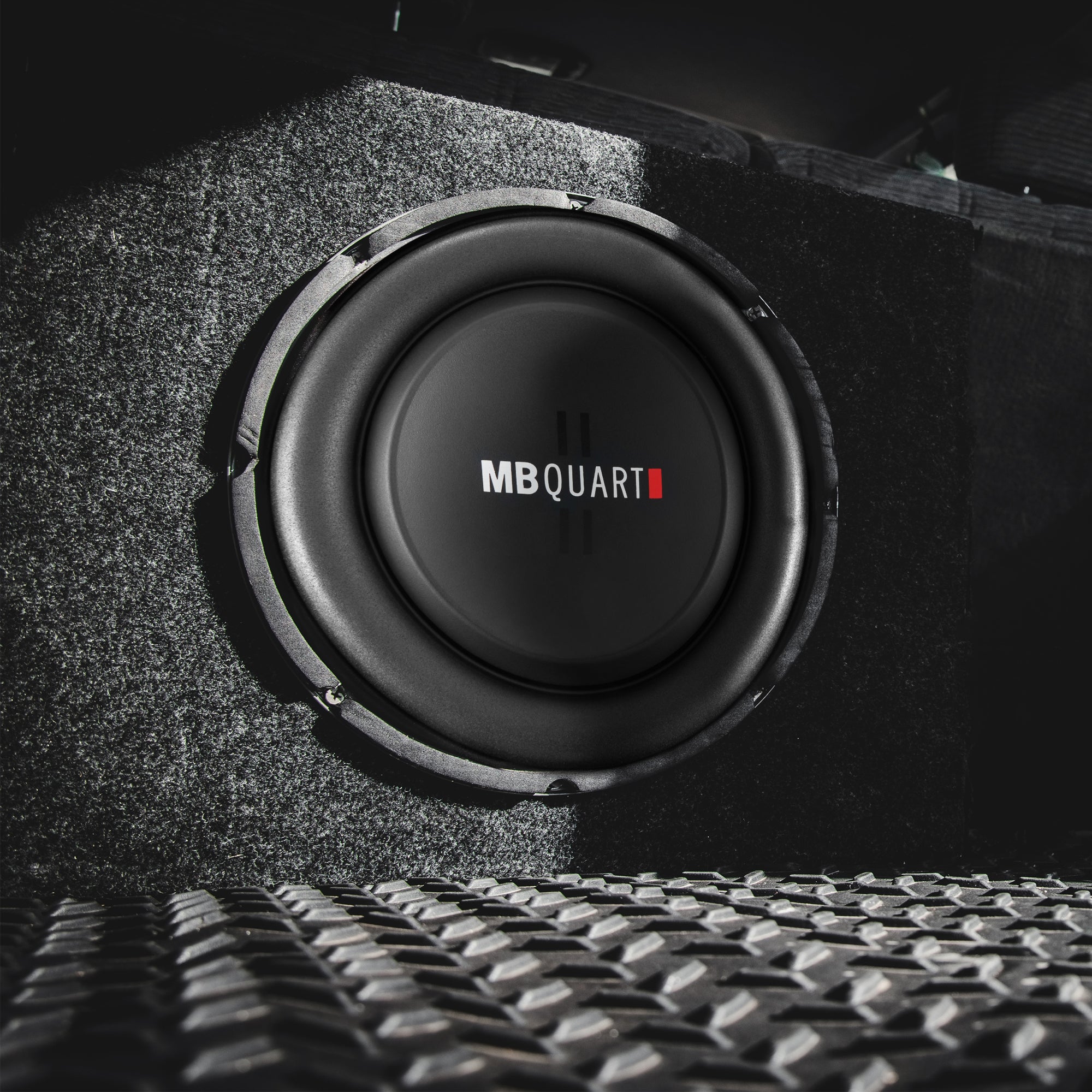 MBQuart DS1-204 400 Watt 8 Inch Shallow SlimSub DVC Car Subwoofer (Open Box) - VMInnovations