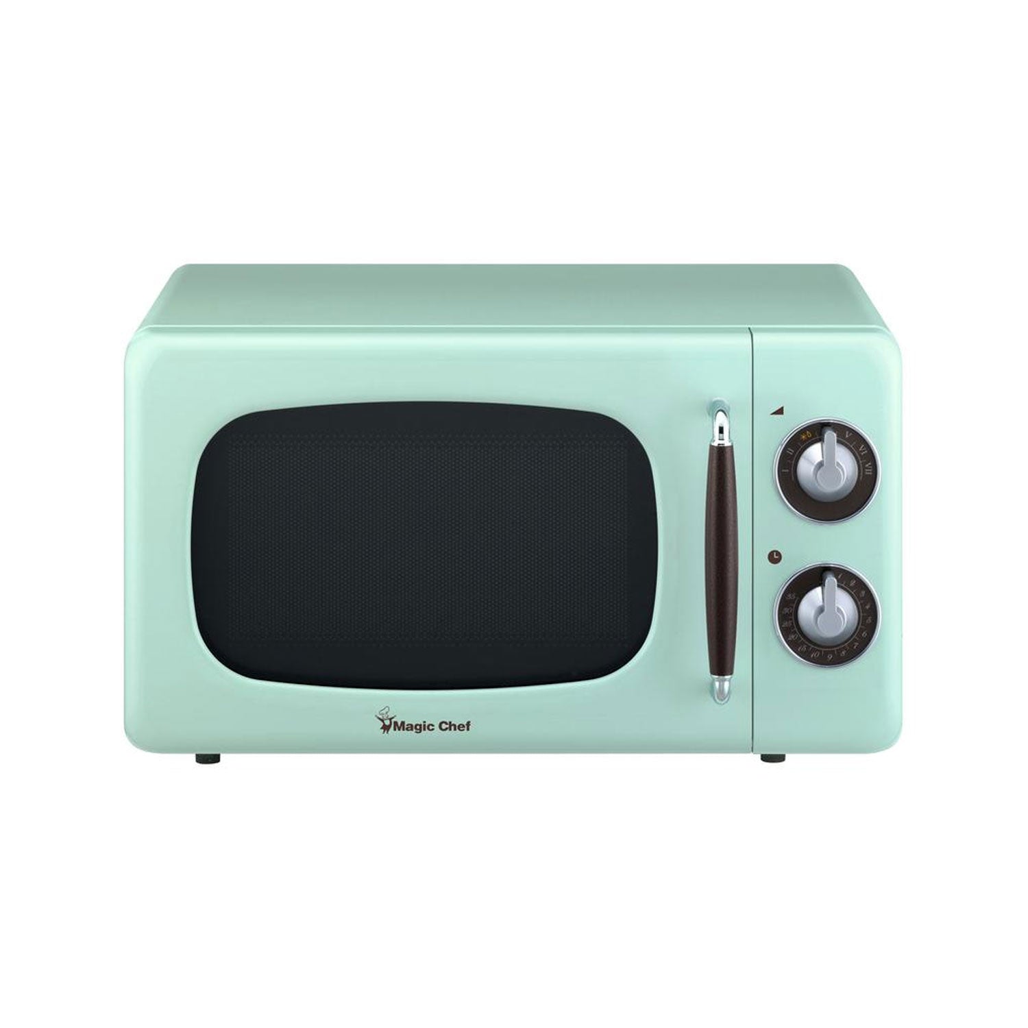 Magic Chef MCD770CM 700 Watt Retro Microwave, Mint Green (For Parts)