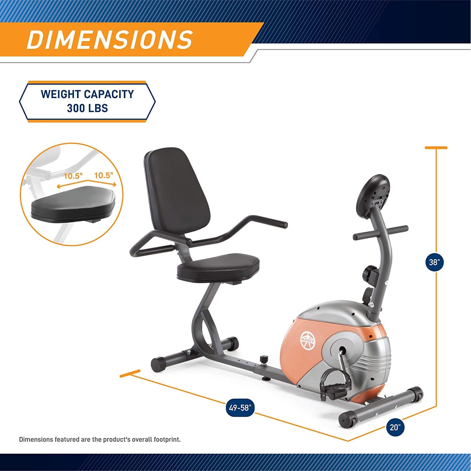 Marcy Recumbent Magnetic Exercise Cycling Workout Equipment | ME709 - Parts