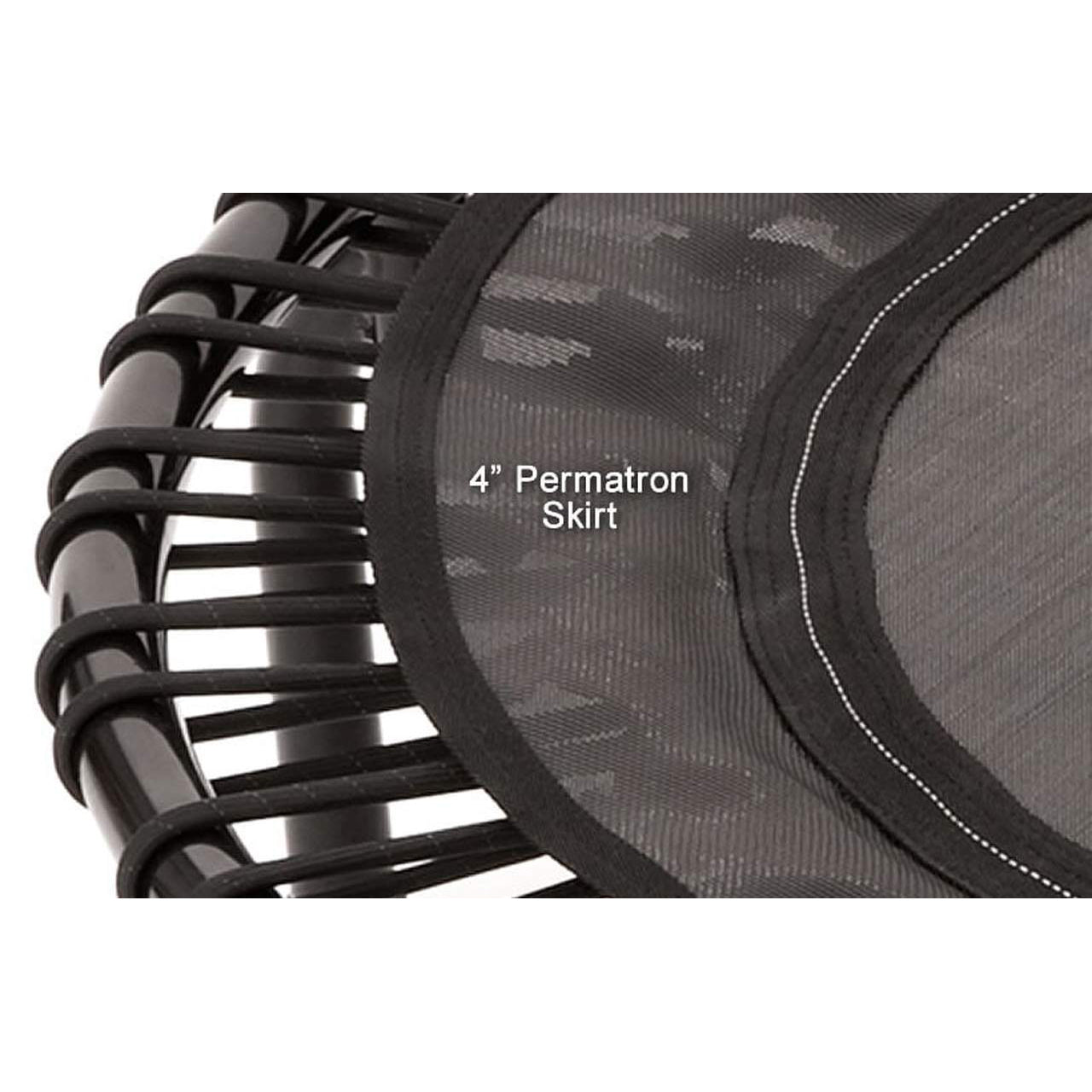 JumpSport 220 Fitness Rebounder Mini Trampoline & Handle Bar Accessory, Black - VMInnovations