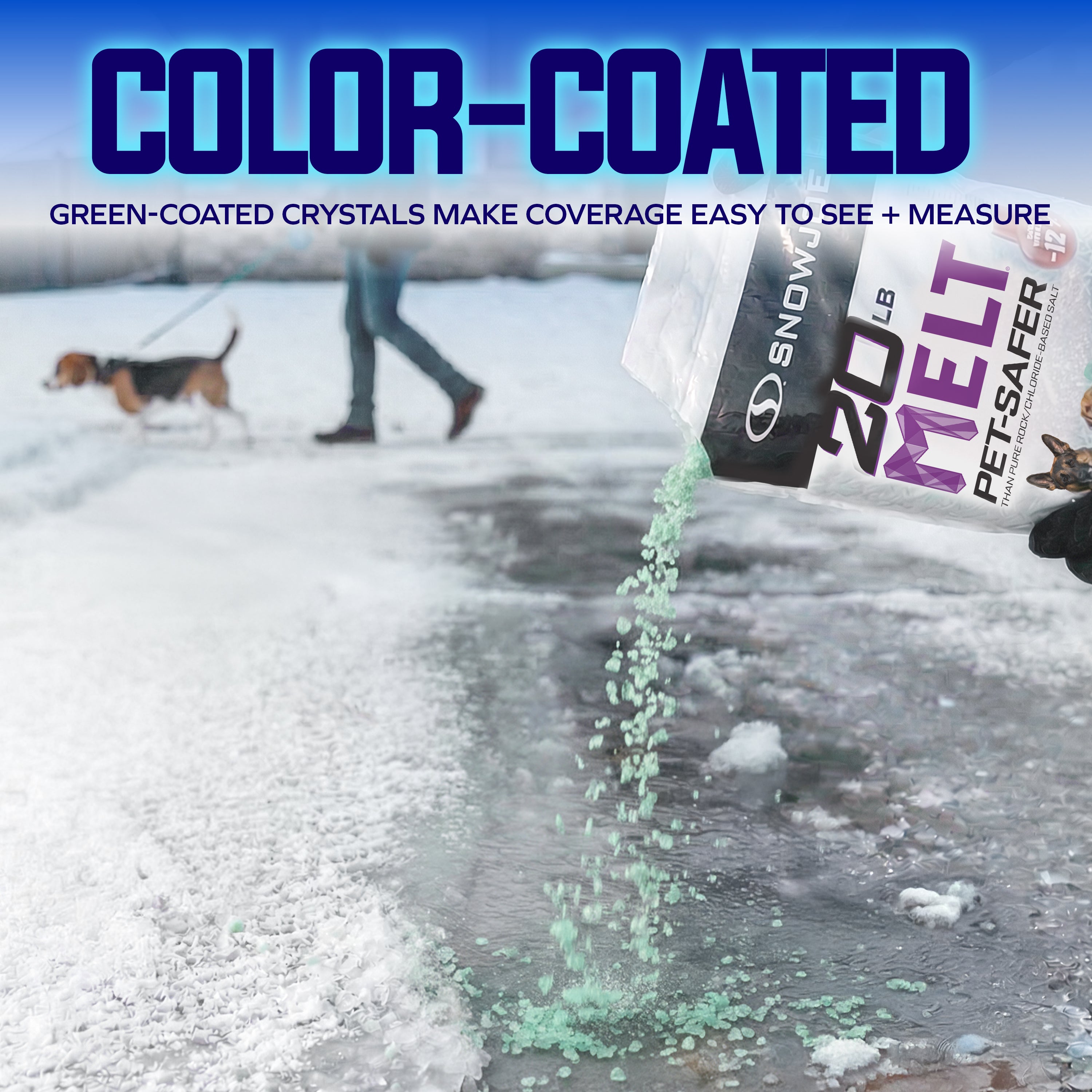Snow Joe Fast-Acting Ice Melt Blend, Safe for Concrete and Sidewalks, 20 Pounds