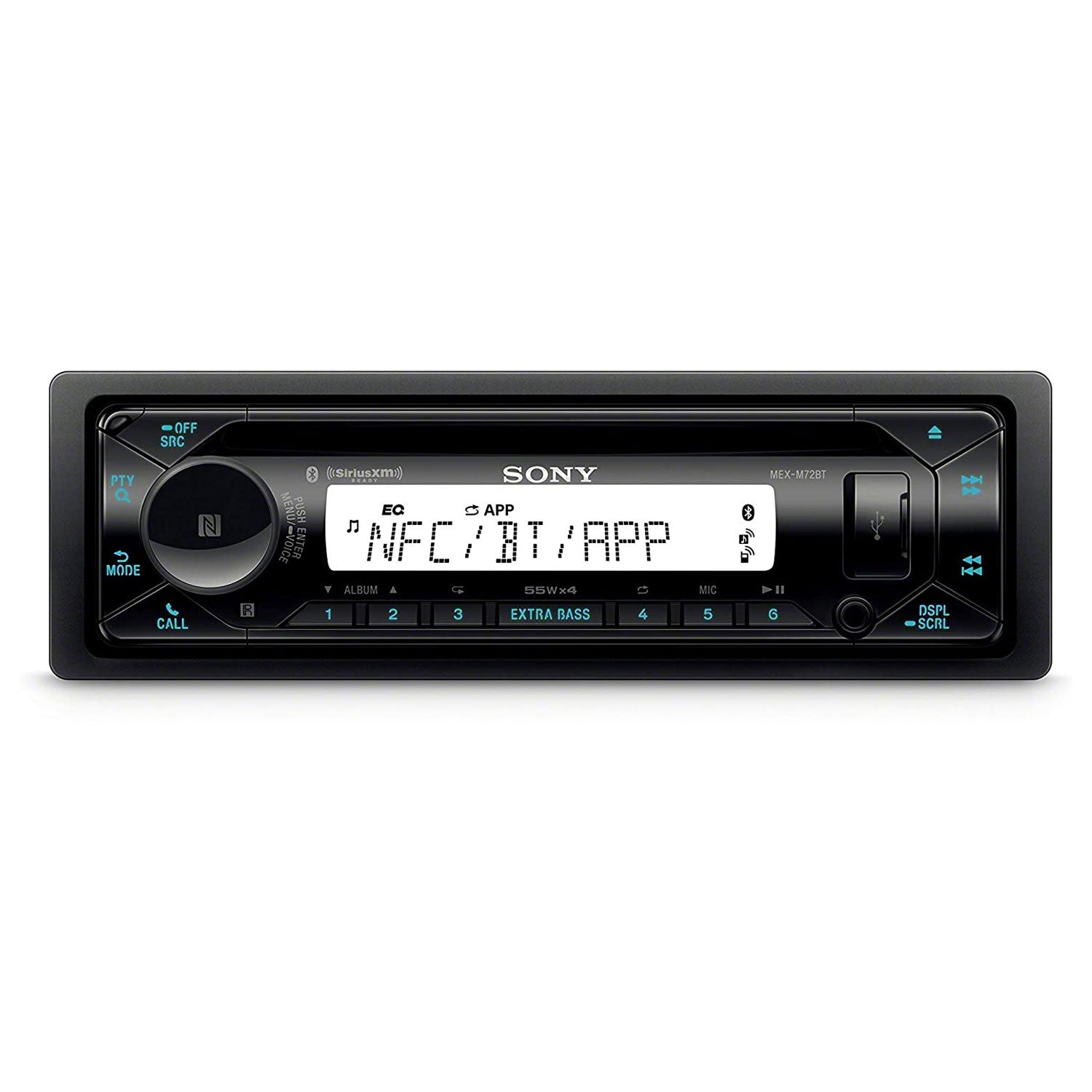 Sony MEXM72BT Single DIN Marine ATV CD Player Stereo Receiver w/Bluetooth (Used)