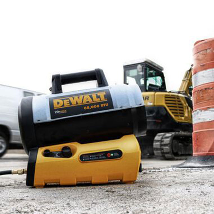 DeWalt F340661 68,000 BTU Portable Jobsite Cordless Forced Air Propane Heater - VMInnovations