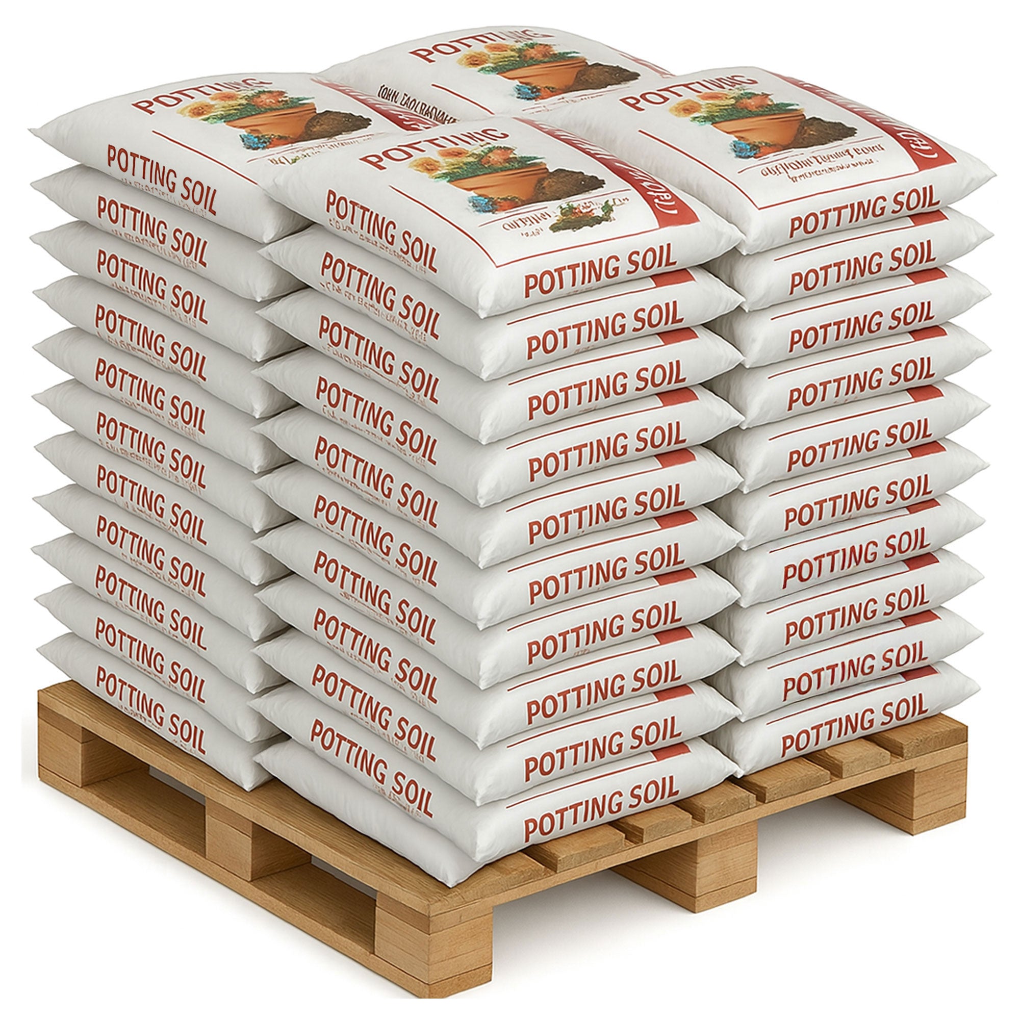 Michigan Peat Garden Magic General Purpose Potting Soil Mix, 20 lb Bag, 120 Pack - VMInnovations