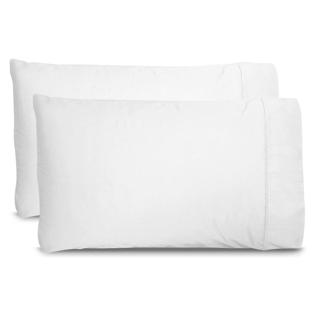 Miracle Sateen Standard Antimicrobial Extra Luxe Pillow Set, White (Open Box)