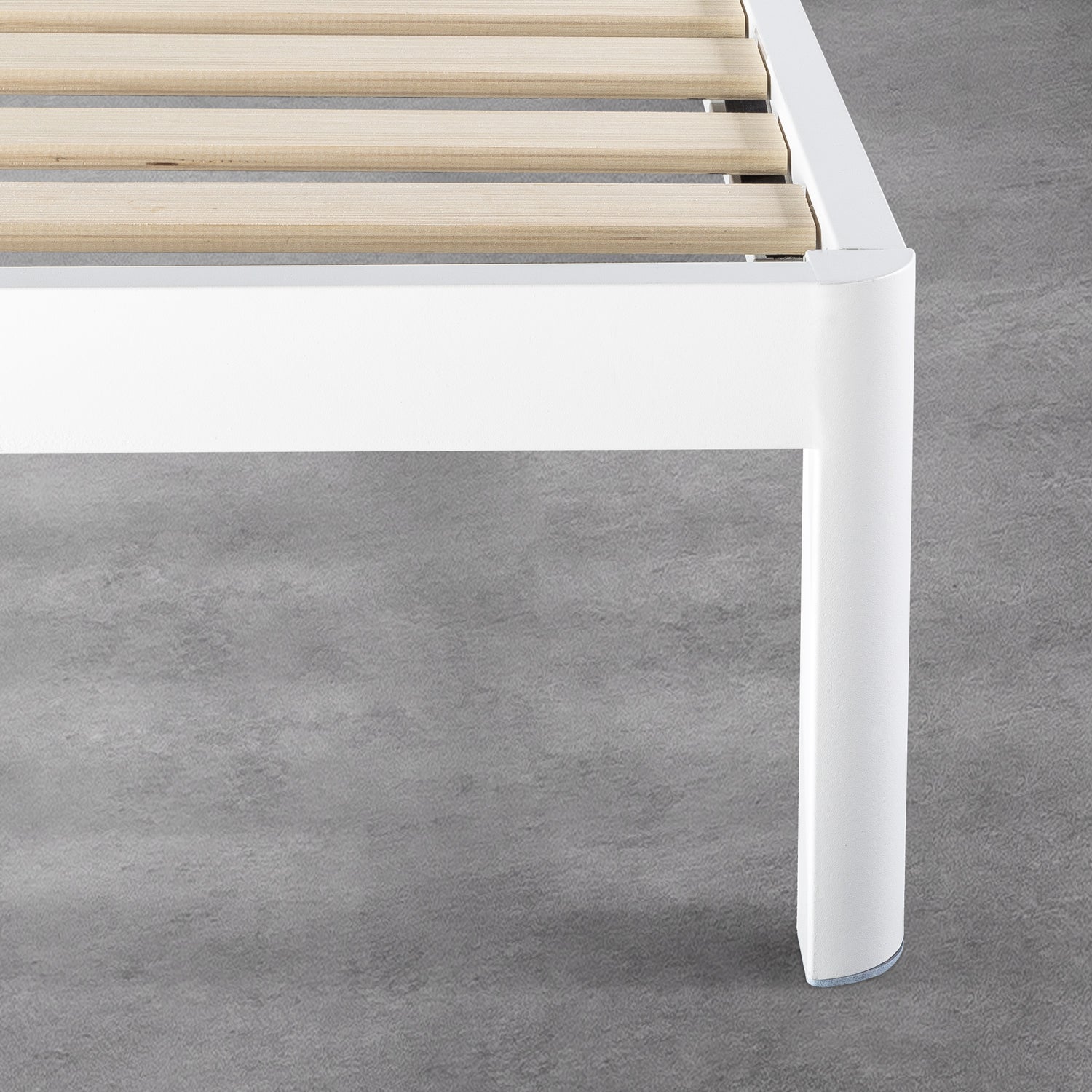 Mellow Metal & Wood Platform Bed Frame w/Upholstered Headboard, Full (Open Box)