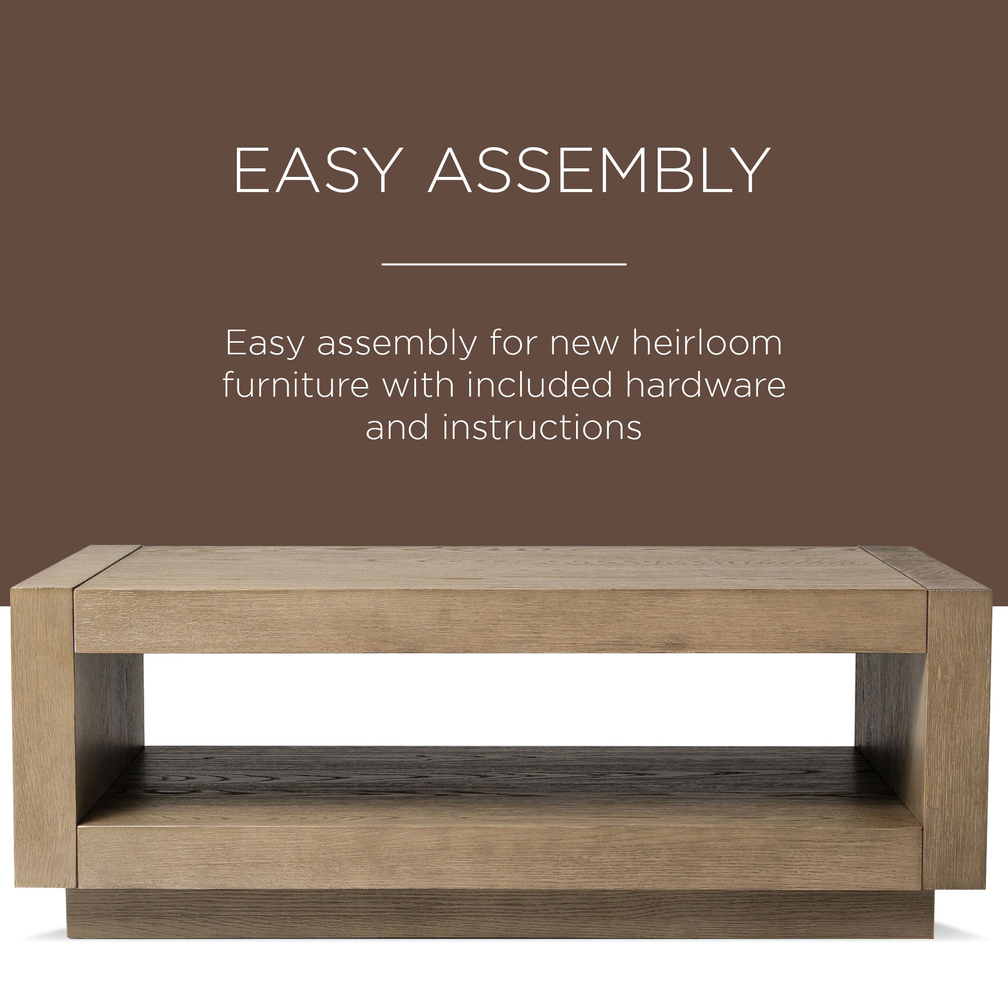 Maven Lane Contemporary Wooden Coffee Table in Refined Grey Finish (Used) - VMInnovations
