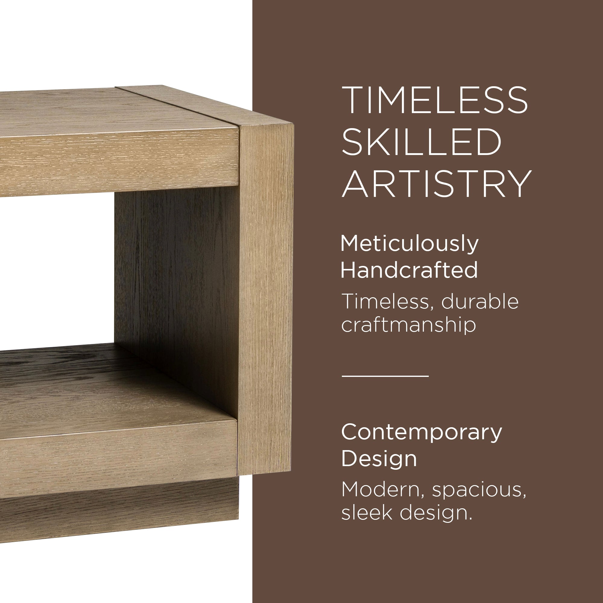 Maven Lane Artemis Contemporary Wooden Side Table in Refined Grey Finish (Used) - VMInnovations