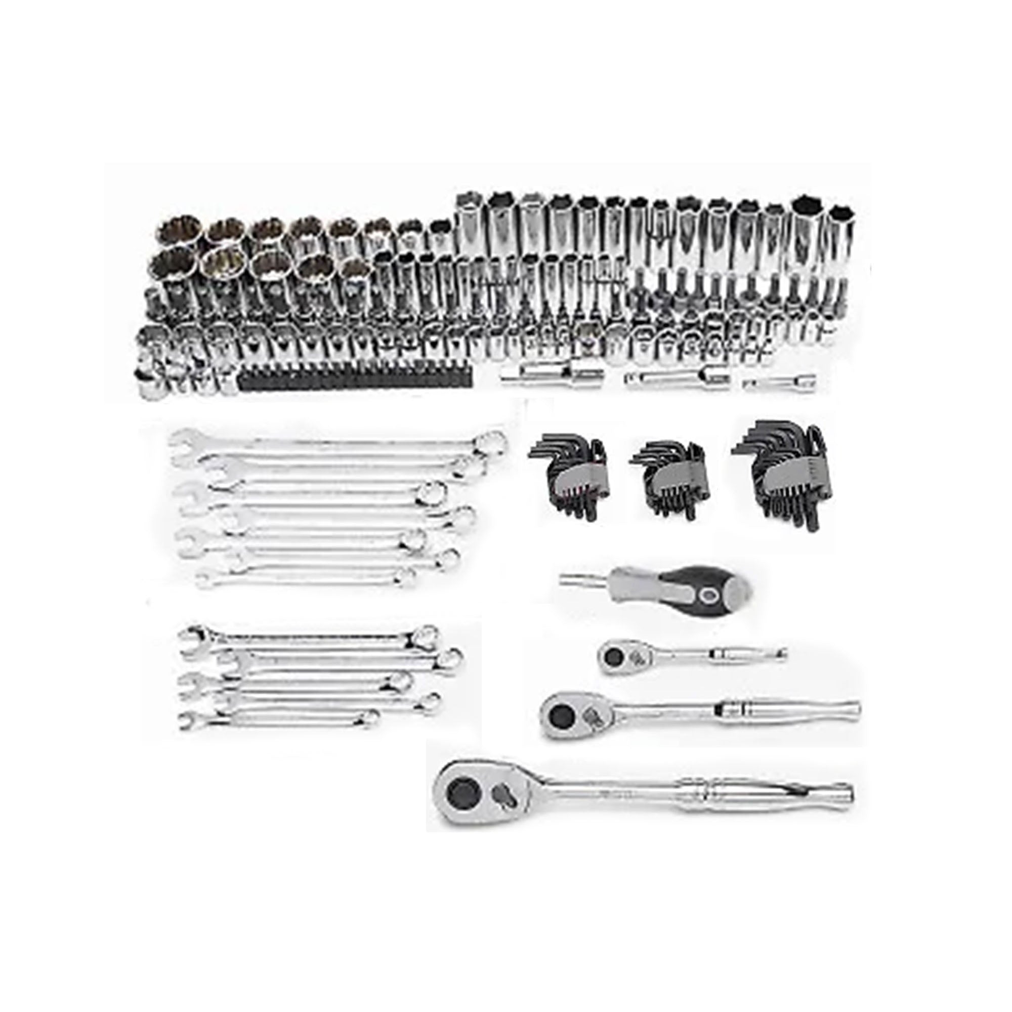Master Mechanic 180 Piece Mechanics SAE and Metric Assorted Socket Tool Kit - VMInnovations