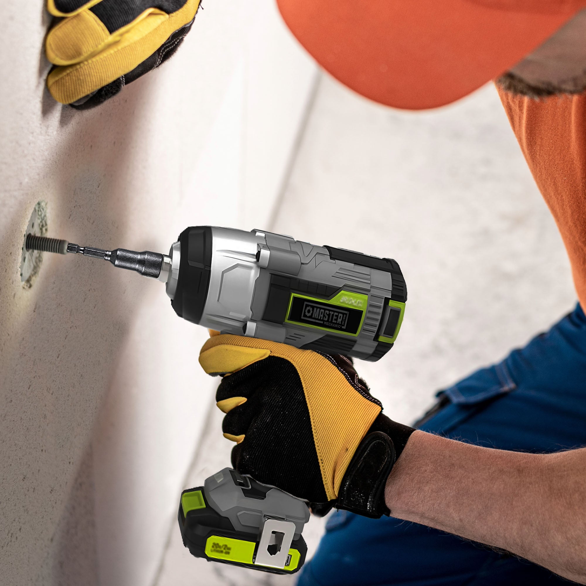 Master Mechanic 20 Volt Cordless Wrench Kit w/Brushless Motor, Grey (Open Box) - VMInnovations