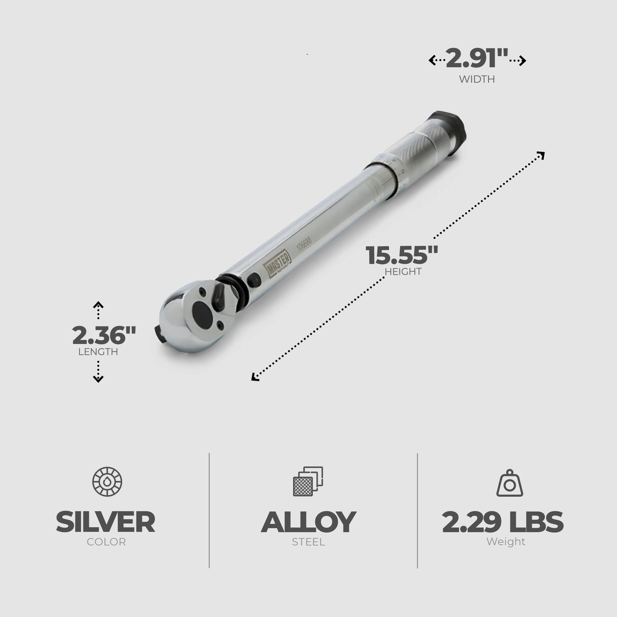 Master Mechanic 3/8" Drive High Accuracy Quick Release Micrometer Torque Wrench - VMInnovations