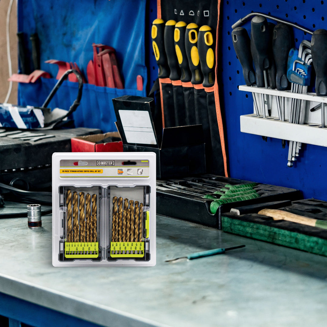 Master Mechanic 29 Piece Quick Change Titanium Coated Bit Set for Home Tools - VMInnovations