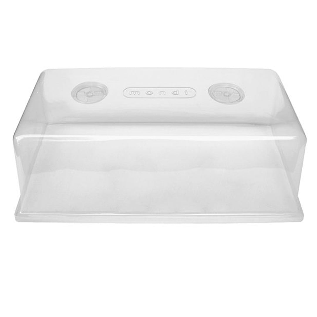 Mondi MONDIG100 7 Inch Tall Clear Plastic Mini Herb Greenhouse with Easy Vents - VMInnovations