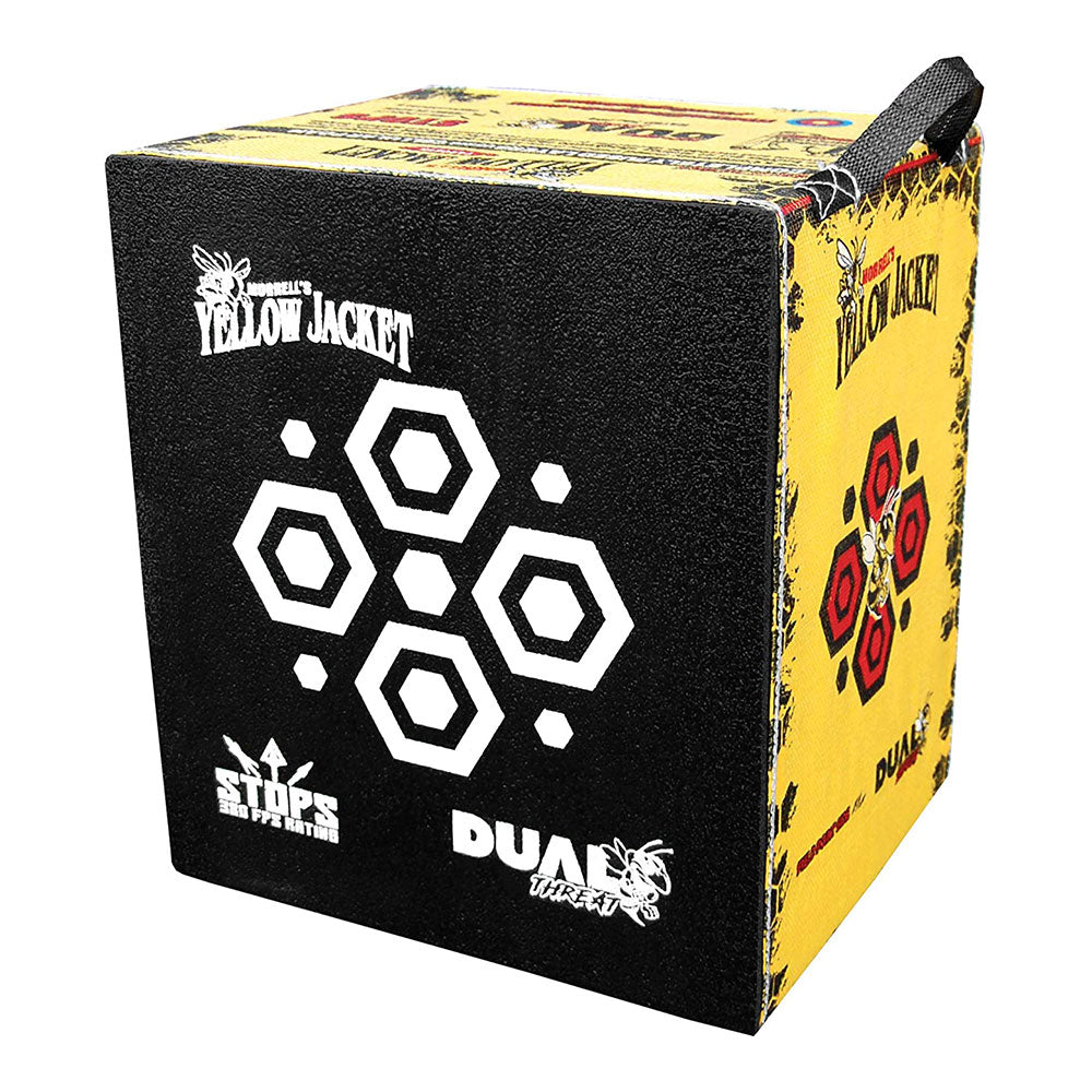 Morrell Yellow Jacket 380 FPS Dual Threat Cube Archery Target w/ Stand (2 Pack)
