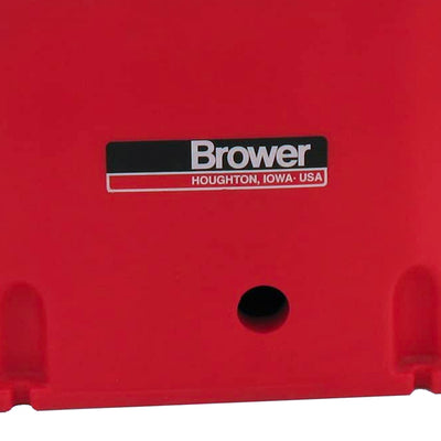 Brower MPO6E 250W Poly Plastic 6 Gallon Heated Livestock Waterer, Red (Used)