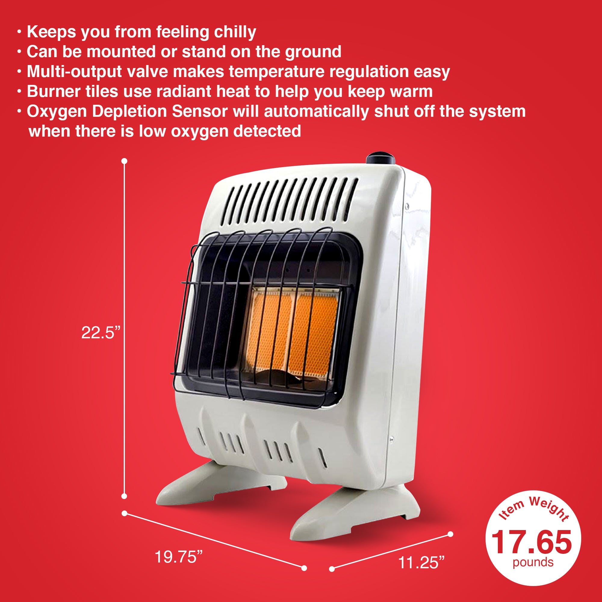 Mr. Heater Home Jobsite 10,000 BTU Vent Free Radiant Propane Heater (For Parts) - VMInnovations