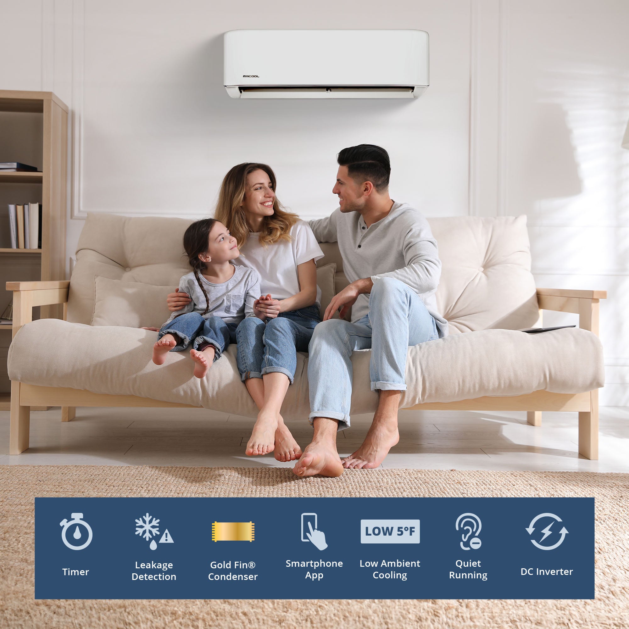 MRCOOL Advantage 36,000 BTU Ductless Wall Mount Heat Pump, White (Open Box) - VMInnovations