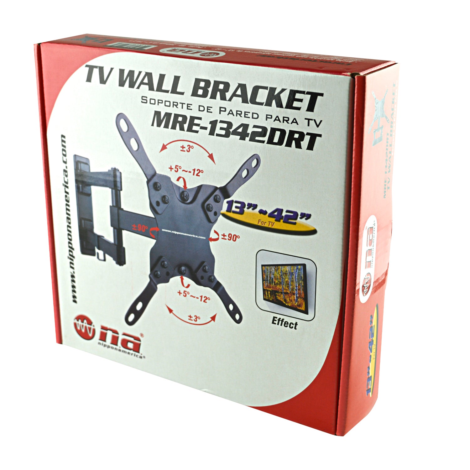 Nippon America Full Motion Flat Screen Panel Television TV Wall Mount (Open Box) - VMInnovations