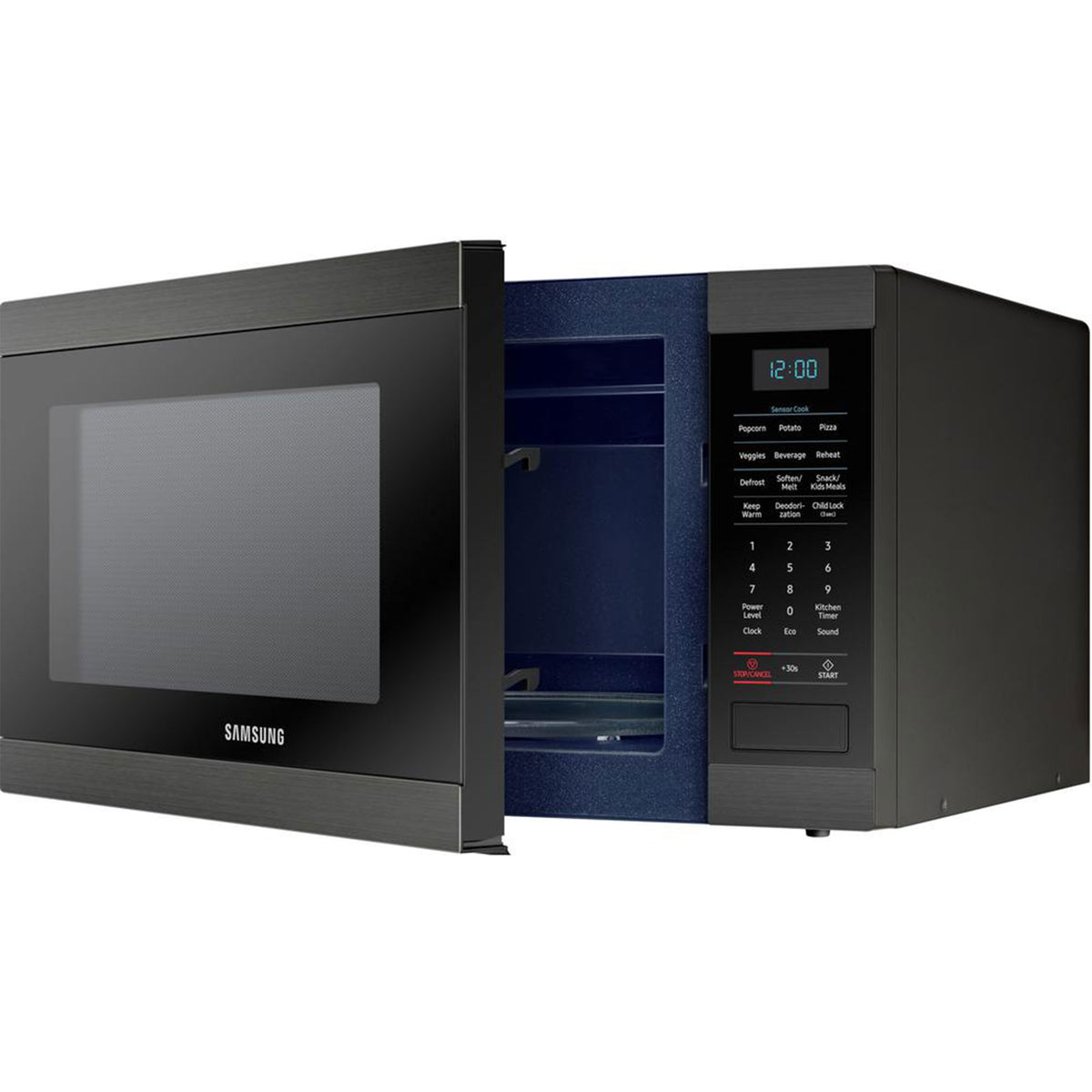 Samsung 1.9 Cubic Foot Countertop Microwave Oven, Black (Refurbished) (Damaged)
