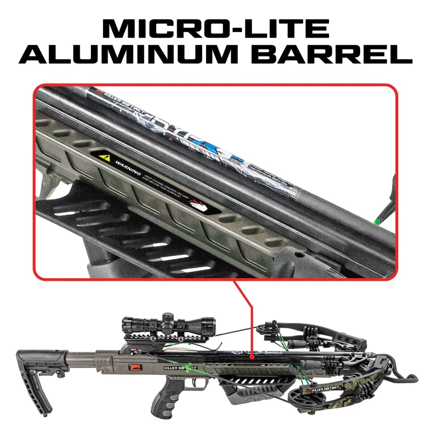 Killer Instinct Boss Hunting Crossbow & KI Series Ambidextrous Crank Reloader - VMInnovations