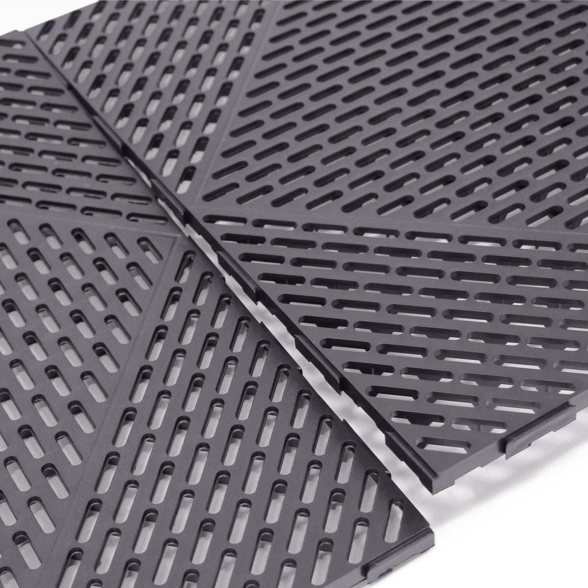 EasyTile 12 Pack Interlocking Modular Tiles with Drainage, 18x18 In, (Open Box)