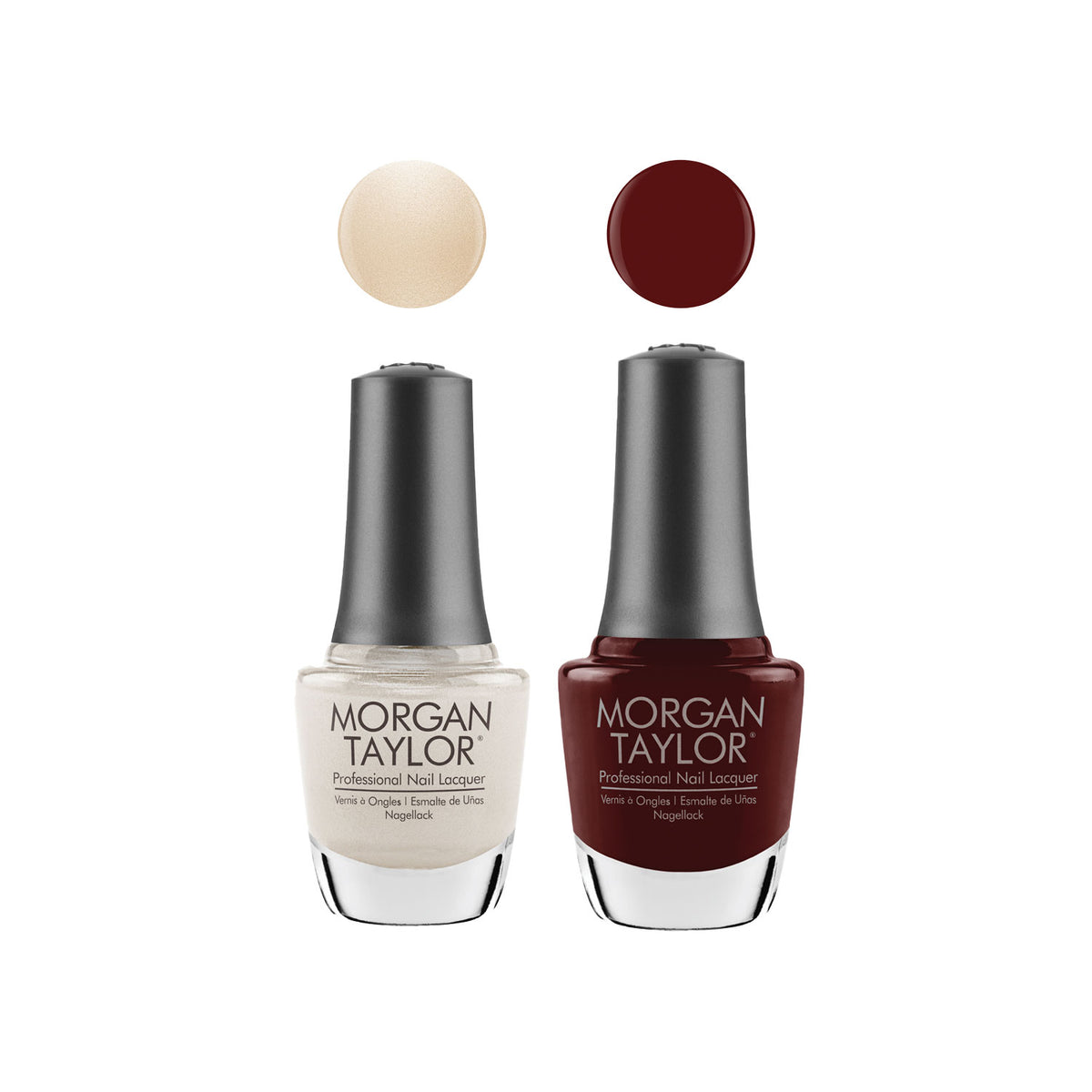 Gelish Mini & Morgan Taylor Out in the Open Gel Polish and Lacquer Set, 4 Pack