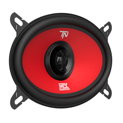 MTX Terminator46 40 W RMS 4 x 6in 2 Way Polypropylene Coaxial Speakers (4 Pack)
