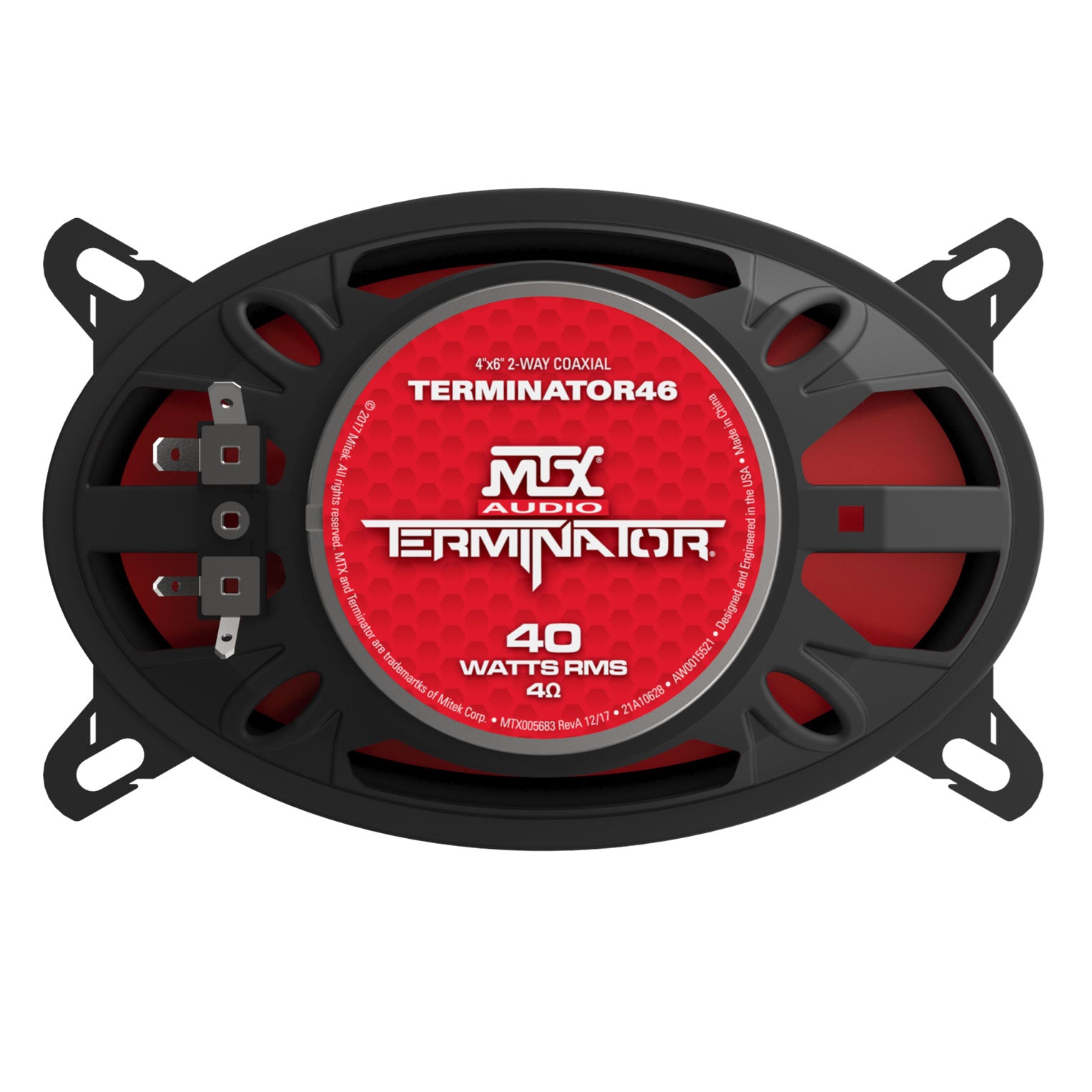 MTX Terminator46 & Terminator6 2 Way Polypropylene Coaxial Auto Speaker Set - VMInnovations