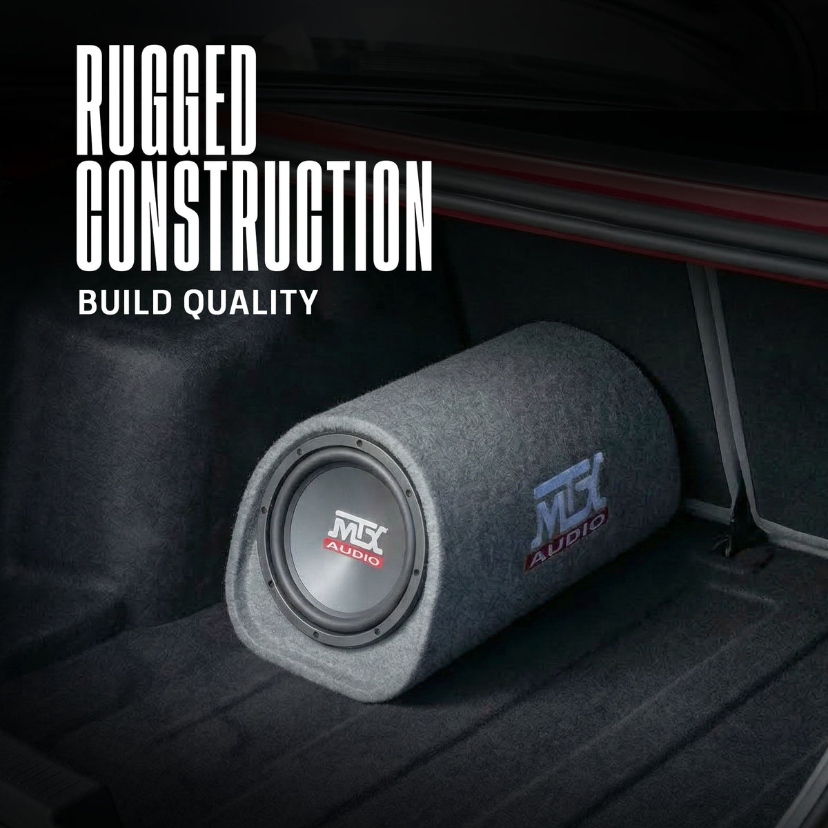 MTX AUDIO 240W Loaded Subwoofer Enclosure Amplified Tube Box Vented (Open Box)