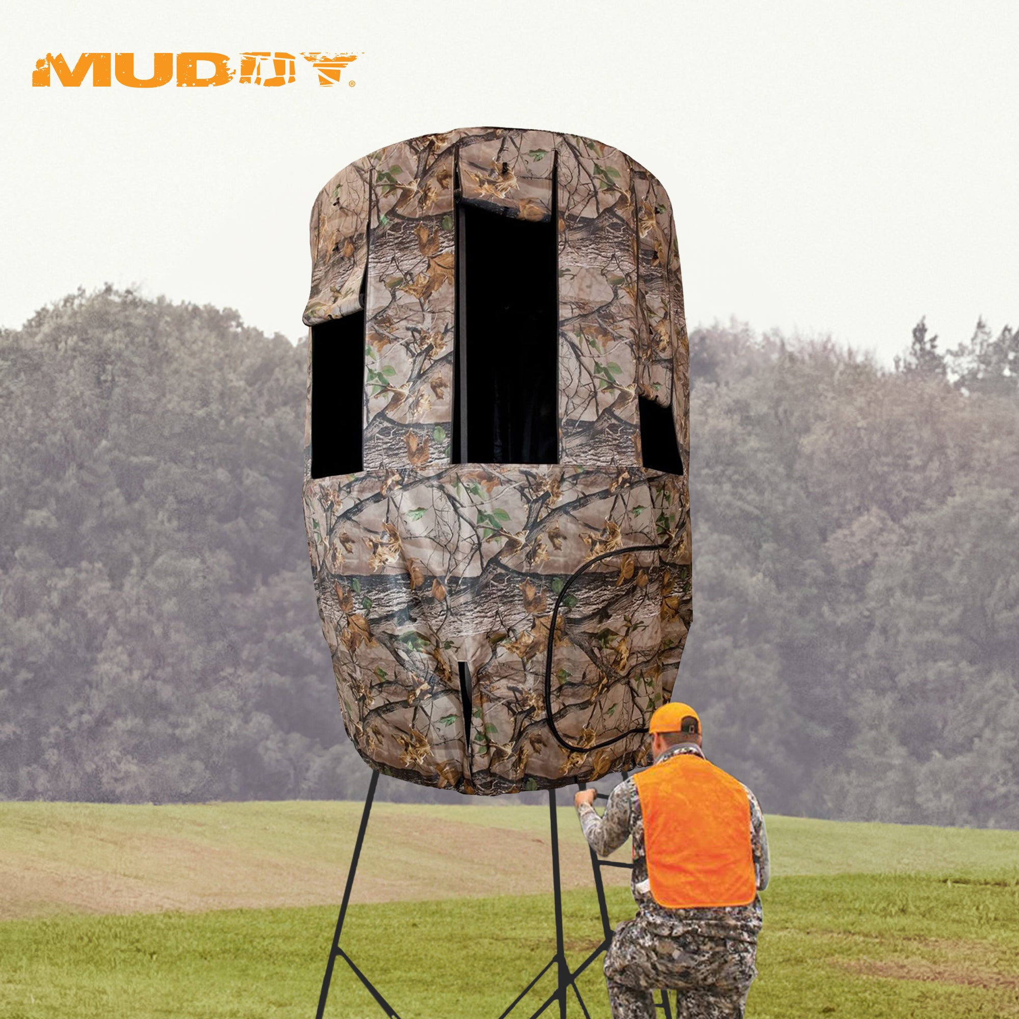 Muddy Liberty Tripod Stand Blind Kit Roof Enclosure with Windows (Used) - VMInnovations