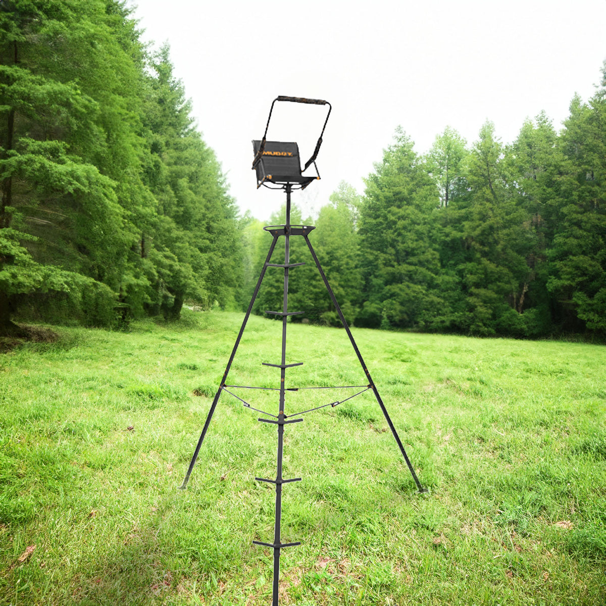 Muddy Nomad 12 Foot High Deer Hunting Tri-Pod Stand with Swivel Seat (For Parts)