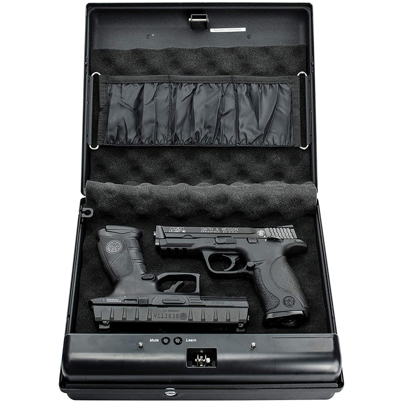GunVault MV1050-19 MicroVault XL Handgun and Valuables Lock Box Safe (2 Pack)
