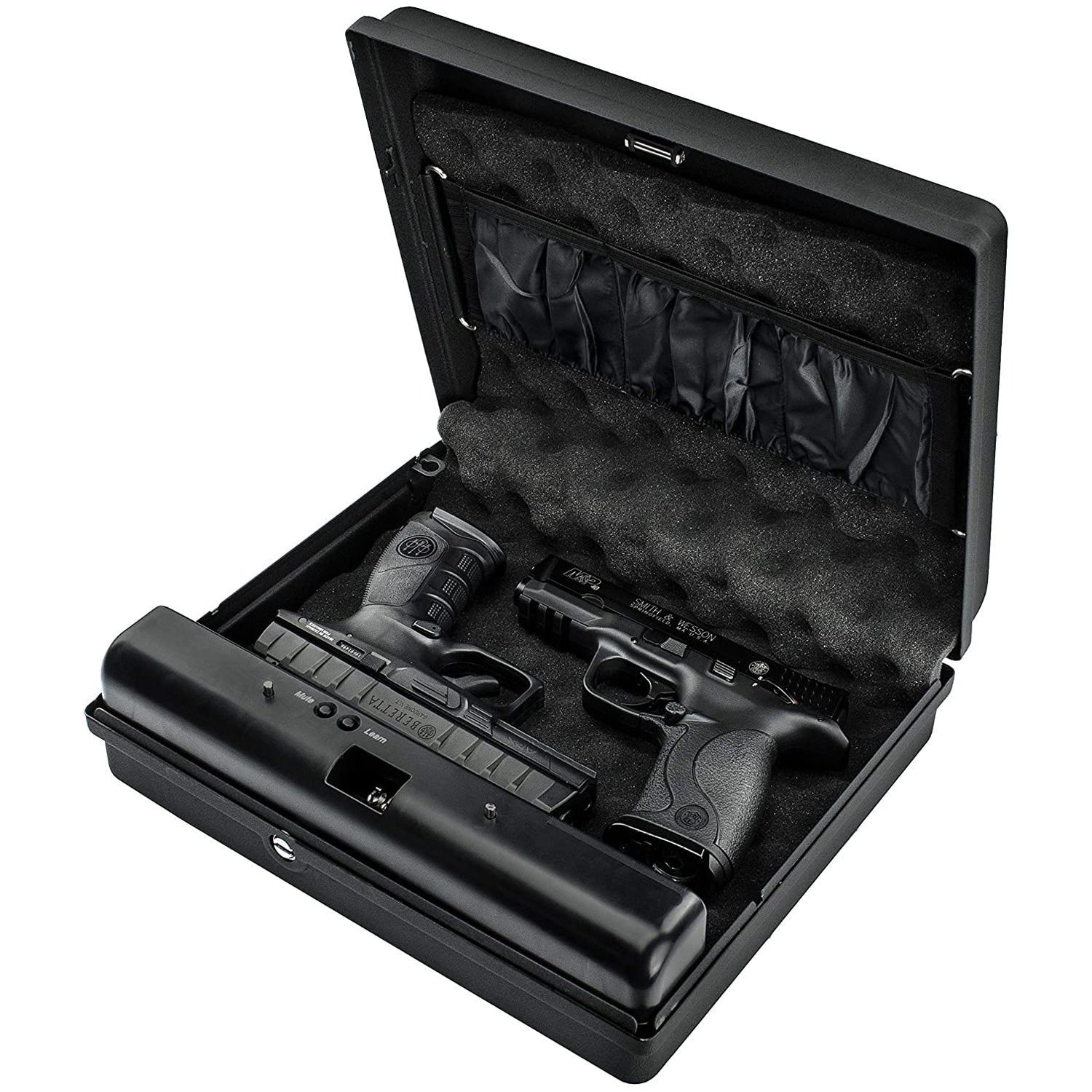 GunVault MV1050-19 MicroVault XL Handgun & Valuables Electronic Lock Box Safe