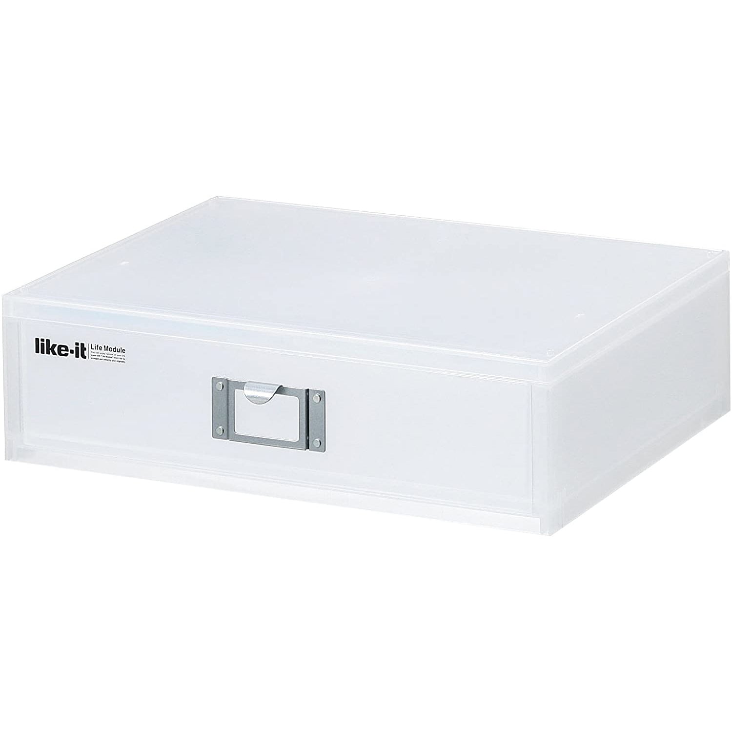 Like-It Universal Organizer Storage Tray Set for Home or Office, Clear (8 Pack)