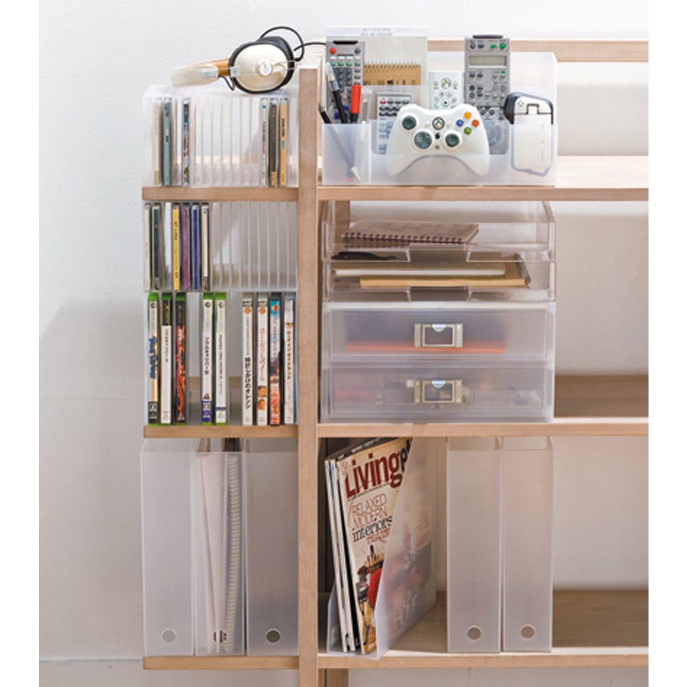 Like-It Universal Organizer Storage Tray Set for Home or Office, Clear (4 Pack)
