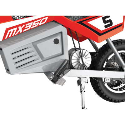Razor MX350 Dirt Rocket Kids Electric Toy Motocross Motorcycle Dirt Bike, Red