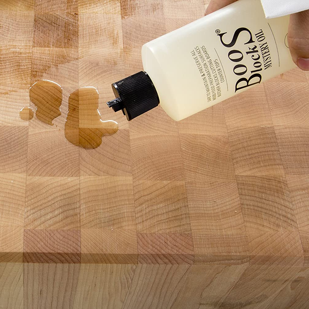 John Boos Block 24 x 18" Edge Grain Wood Cutting Board & Board Maintenance Set - VMInnovations