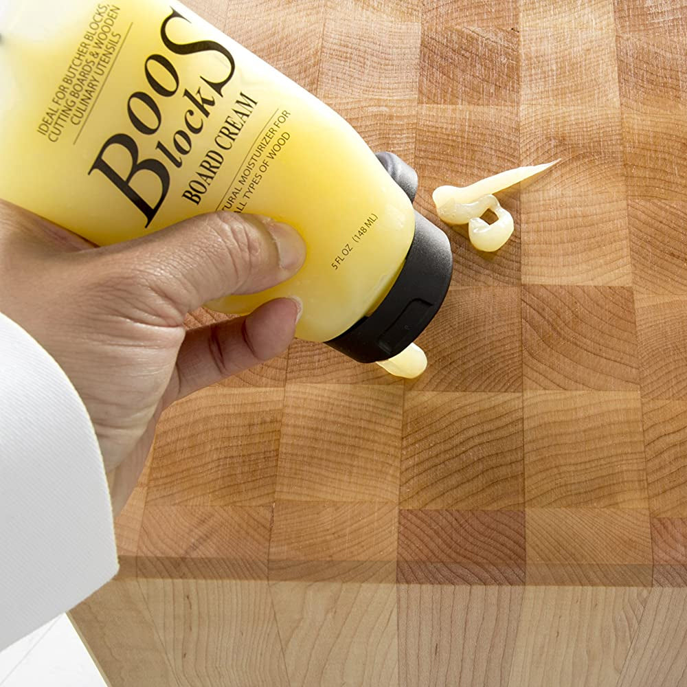 John Boos Walnut Wood Reversible 18 x 12" Cutting Board and Maintenance Set