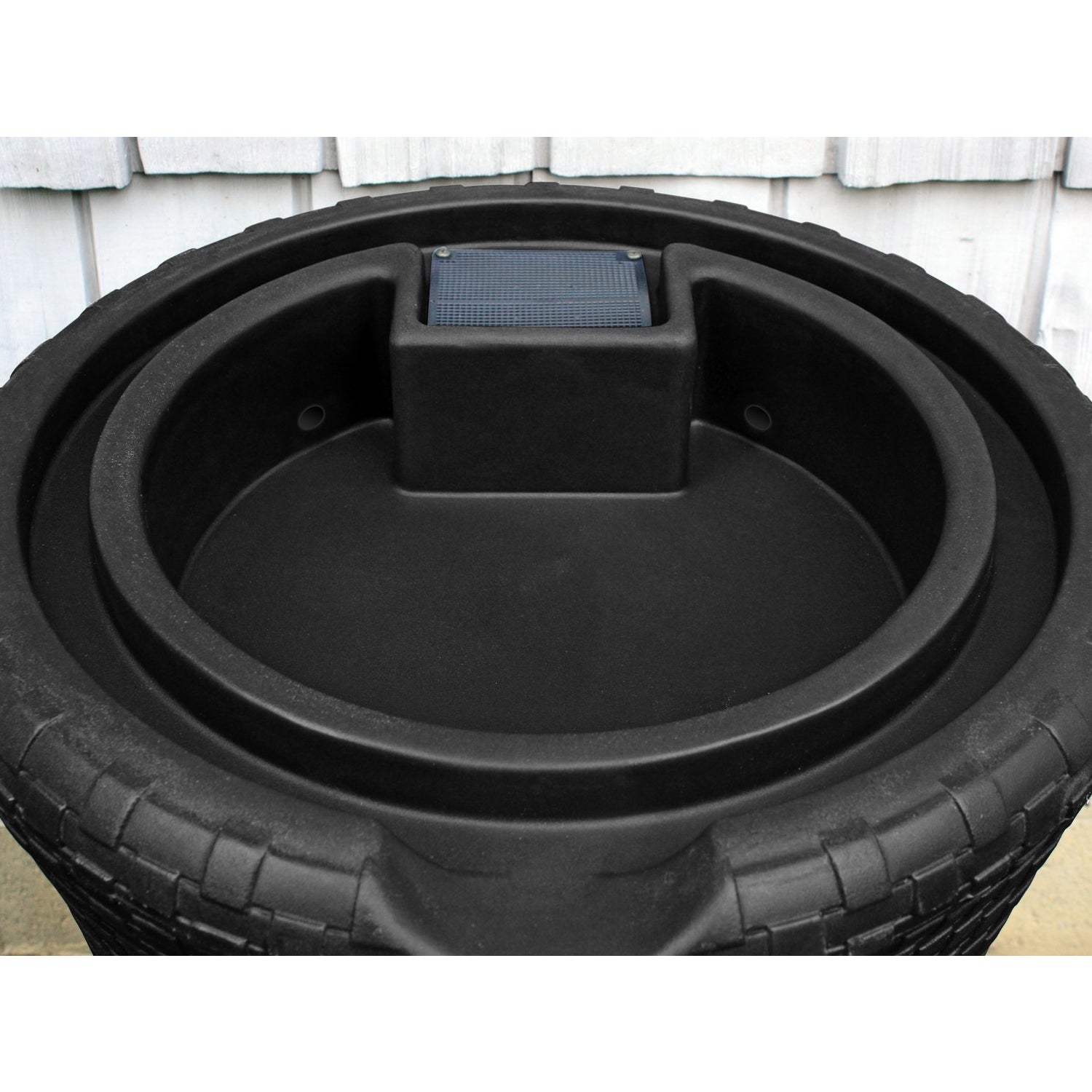Good Ideas Impressions 50 Gal Nantucket Rain Barrel Planter, Universal Stand - VMInnovations
