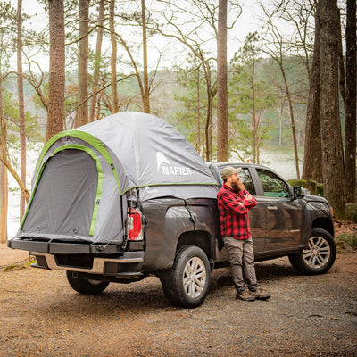 Napier 19 Series Backroadz Compact/Short Truck Bed Camping Tent, Gray (Open Box)