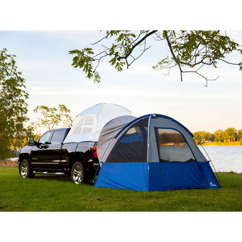 Napier Sportz Link Portable 4 Person Truck Bed Attachment Camping Tent, Blue