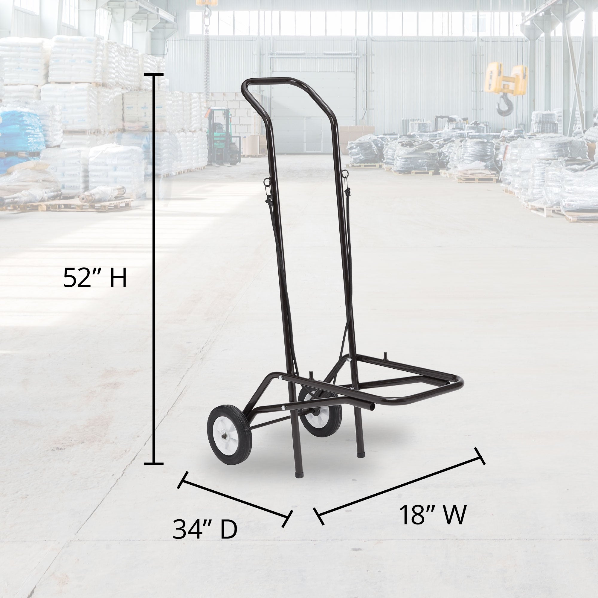 NPS Coated Steel Stackable Chair Dolly For 12 9000 Series Stack Chairs (Used) - VMInnovations