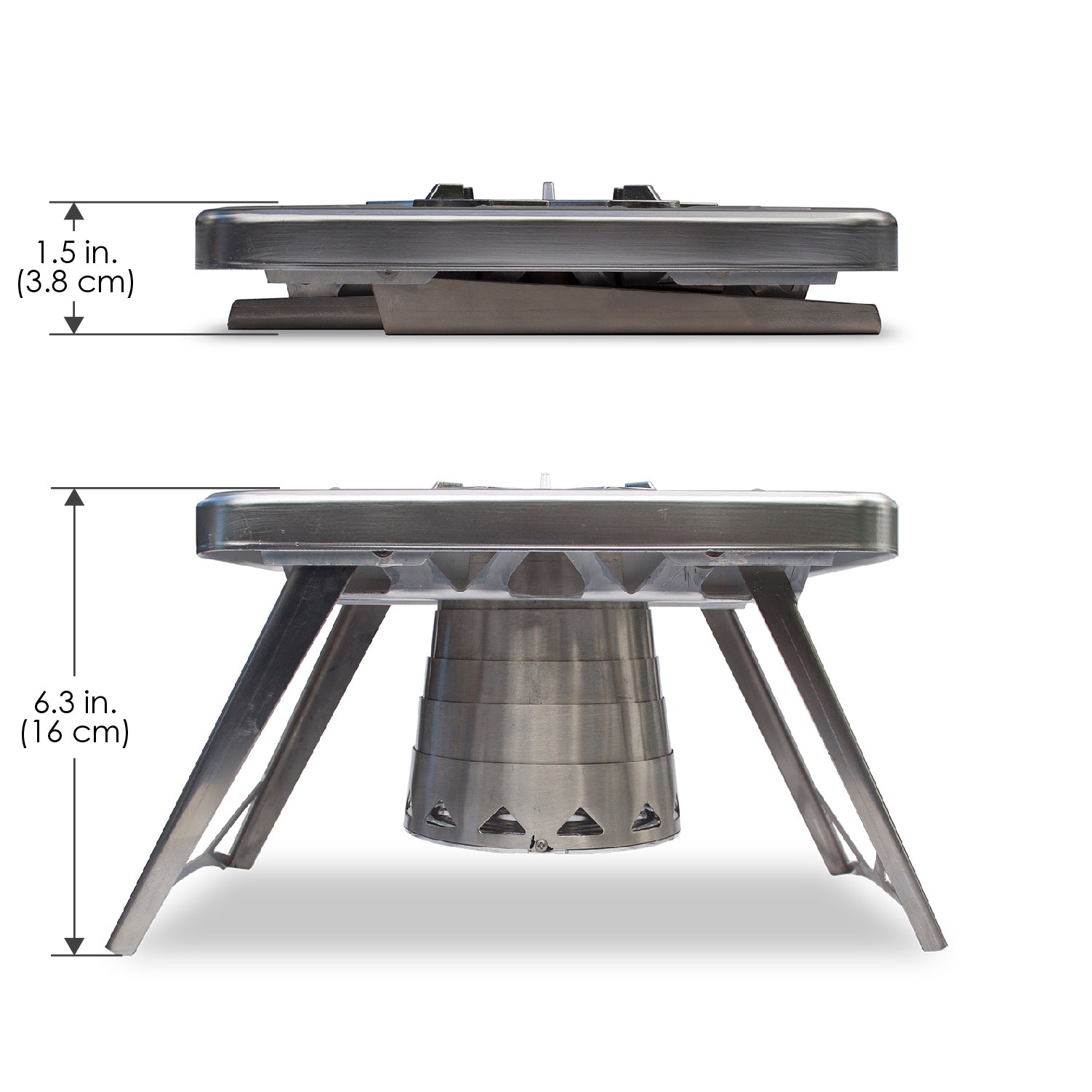 nCamp 4 Piece Outdoor Camping Cooking Stove Prep Surface Set with Carrying Case